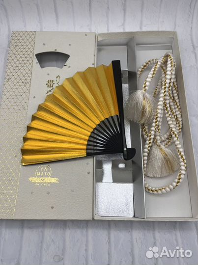 Набор пояс и веер Япония