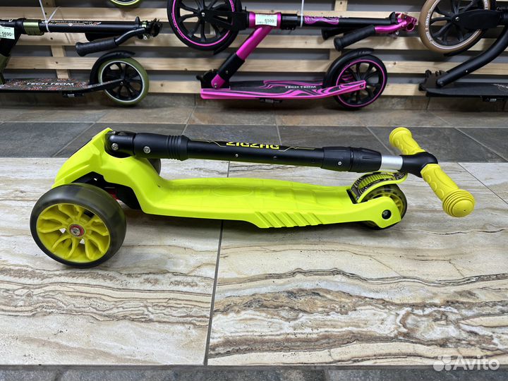 Самокат детский трехколесный TechTeam Zig Zag