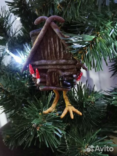 Ватная игрушка Избушка на курьих ножках