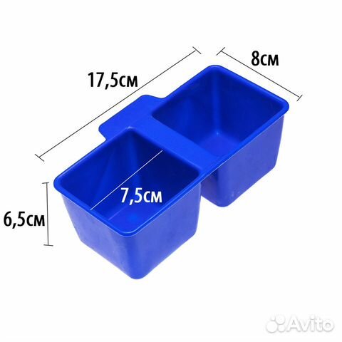 Кормушка двойная универсальная на сетку