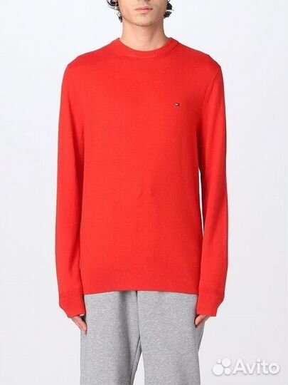 Tommy hilfiger свитер пима коттон кашемир р.М