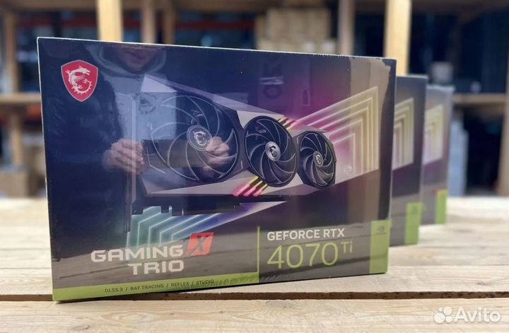 Новые MSI RTX 4070 Ti gaming X trio 12G