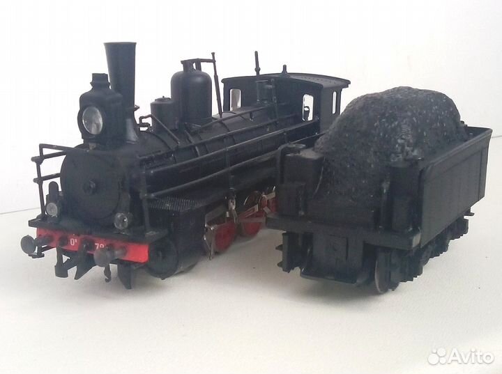 Железная дорога H0 1:87 Счетмаш паровоз Ов вагоны