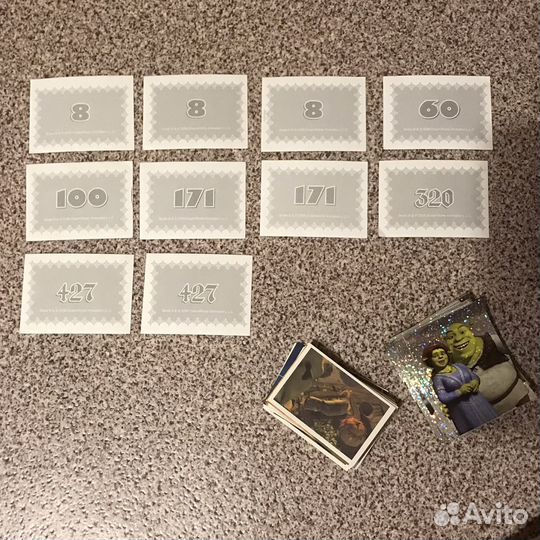 Наклейки для альбомов Шрек