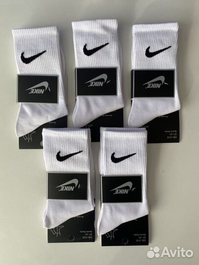 Носки Nike высокие белые