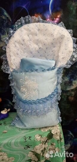 Конверт на выписку для мальчика осень - зима