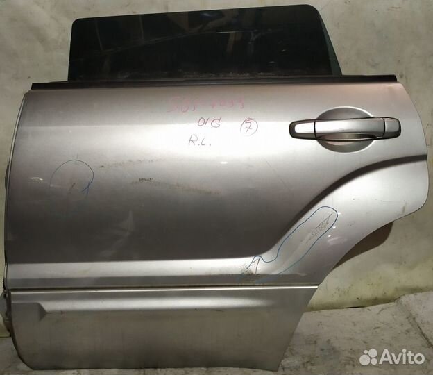 Дверь Subaru Forester, SG5, SG9, 2002-2008, задняя