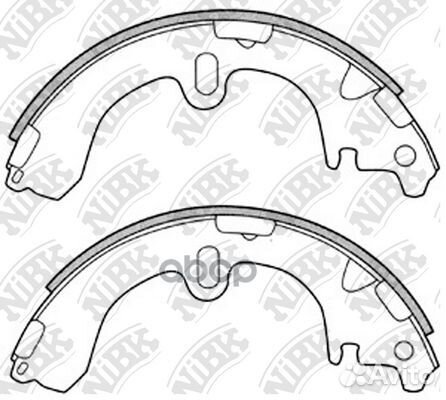 FN2285-nibk колодки барабанные зToyota Carina