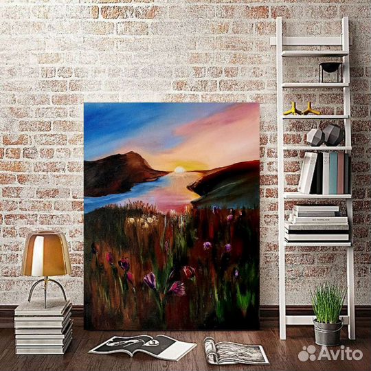 Картина маслом на холсте пейзаж