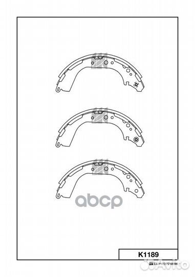 Тормозные колодки барабанные infinity/nissan QX