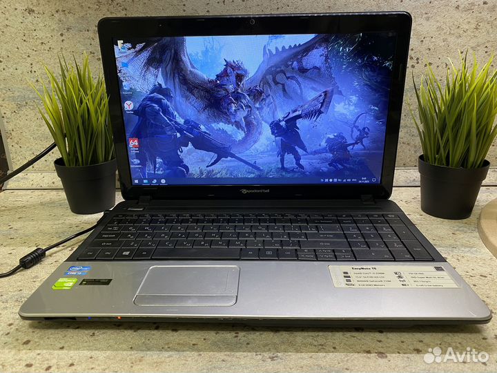 Мощный ноутбук PacardBell 2 видекарты/8gb
