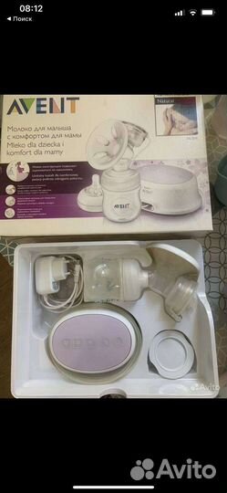 Молокоотсос avent электрический