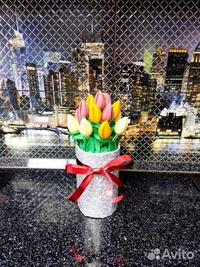 Цветы из шоколада