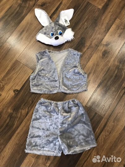 Новогодний костюм зайчика 3-5 лет рост 90-116