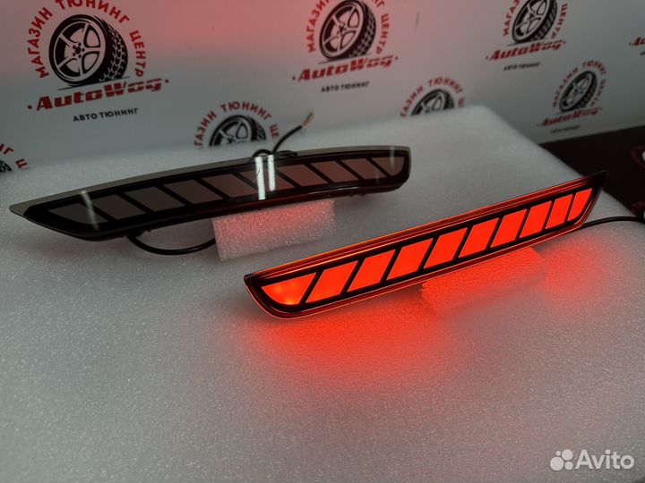 Стопы дополнительные Forester 2007 - 2017, в бампе