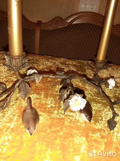 Подсвечник, Скачки жоккей. 19 век, бронза