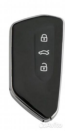 Чехол на ключ Volkswagen / Фольксваген металл white