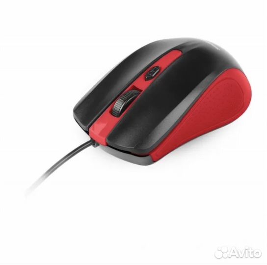 Мышь компьютерная проводная SmartBuy красно-черная