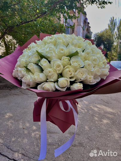 Белые розы с доставкой