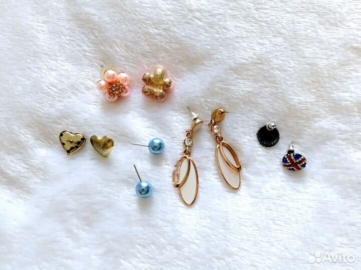 Серьги бижутерия пакетом