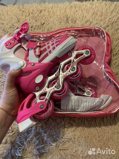 Роликовые коньки детские раздвижные