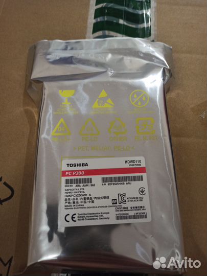 Жесткий диск 1 TB Toshiba P300 hdwd110uzsva