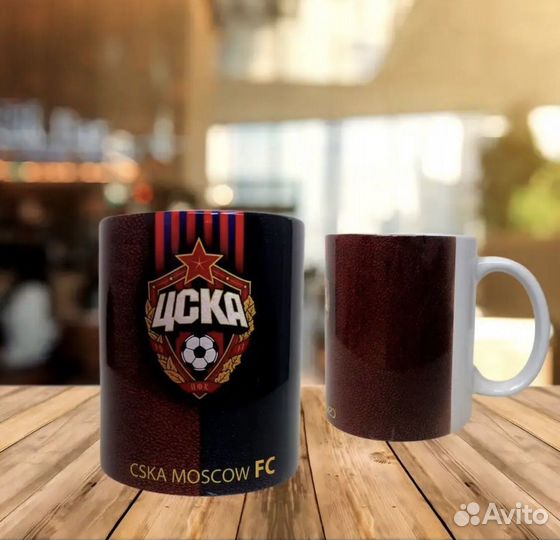 Кружка с принтом футбольного клуба