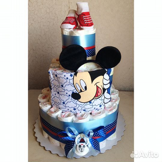 Торт из памперсов для крохи