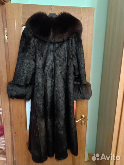 Шуба нутрия песец