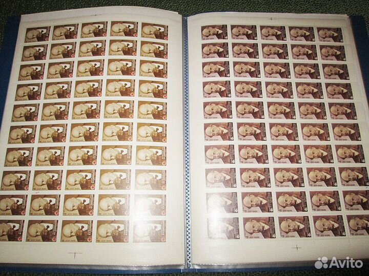 Журнал Почтовые марки СССР листы (разных 20 штук)