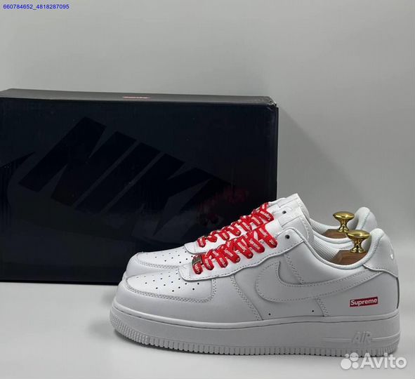 Кроссовки Nike Air Force 1 Low & Supreme (Арт.34021)