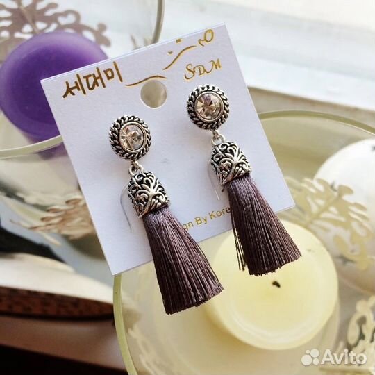 Популярные серьги-кисточки