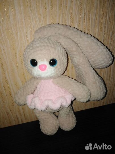 Игрушка плюшевая зайка ручной работы в наличии