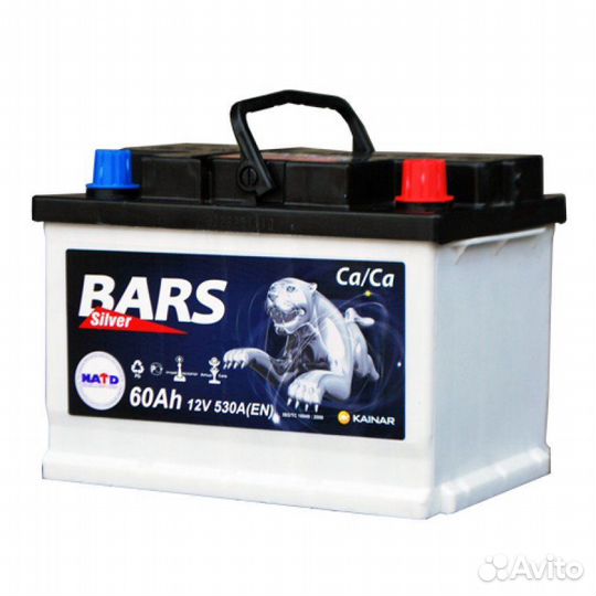 Аккумулятор Bars Silver 60 А.ч