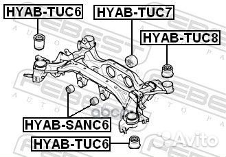 Сайлентблок дифференциала hyundai tucson/KIA