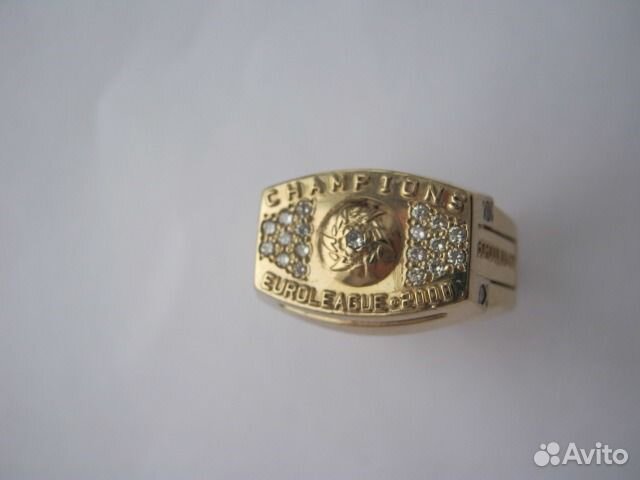 Чемпионский именной перстень Евролиги 2000 г