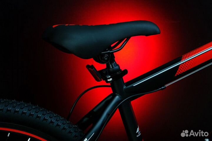 Велосипед скоростной 27,5 черный красный