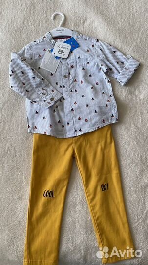 Рубашка и джинсы 92р