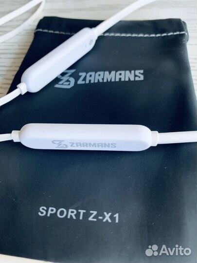 Наушники беспроводные новые Zarmans sport Z-X1 бел