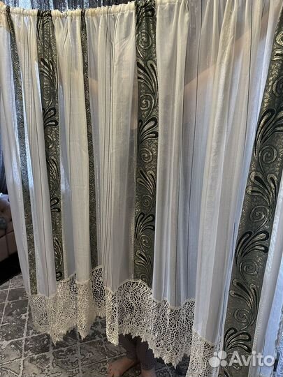 Шторы тюль арка на кухню новая с шитьем