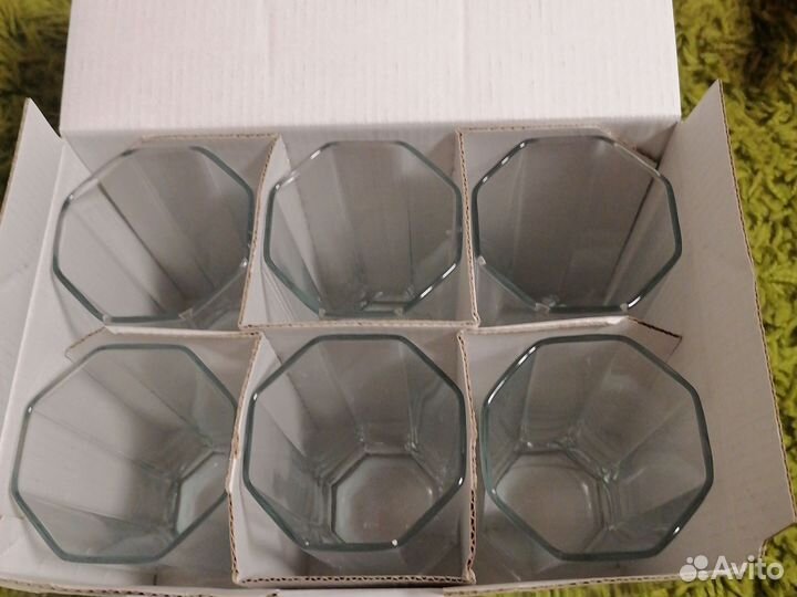 Набор стаканов новые 6 шт
