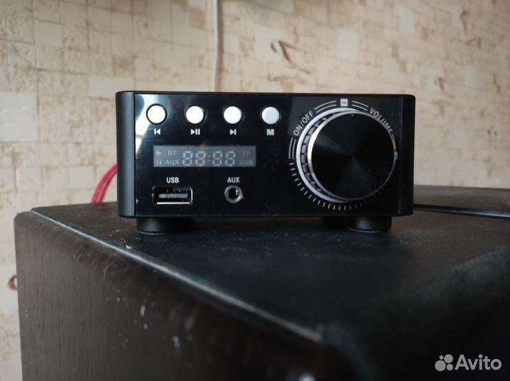Hi-Fi стерео усилитель (bluetooth+microsd+aux)