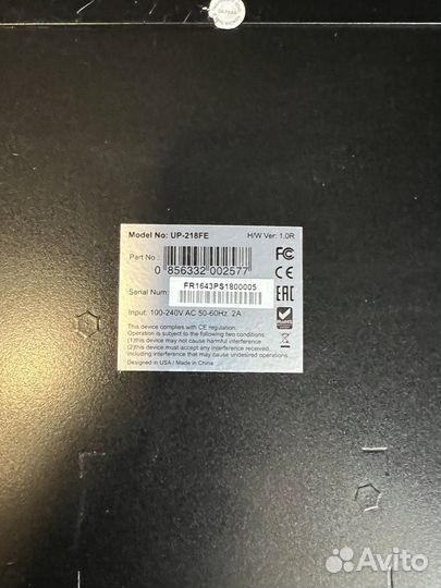 Коммутатор upvel UP-218FE