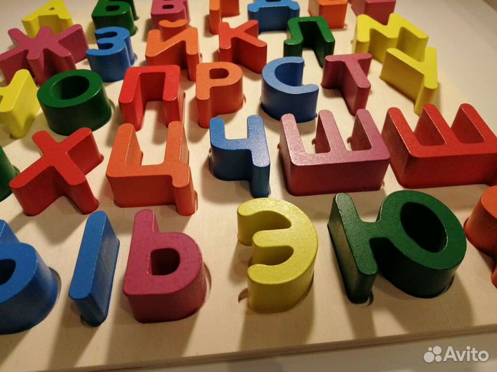 Развивайка вкладыш пазл алфавит дерево