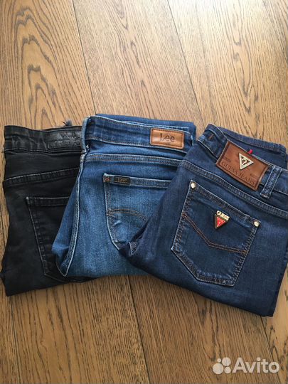 Джинсы женские Lee 28, Guess 29
