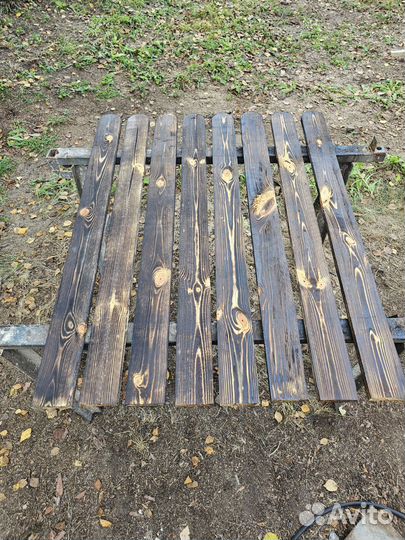 Штакетник деревянный обозженный