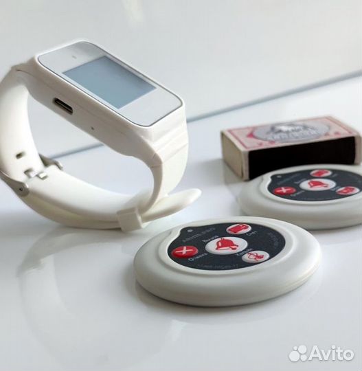 Кнопка вызова персонала, официанта и часы-пейджер