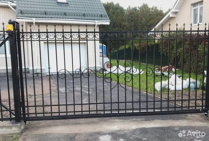 Откатные ворота под ключ