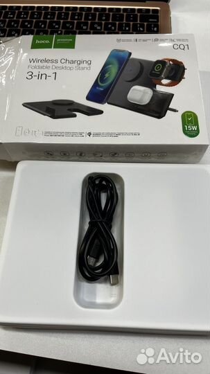 Беспроводная зарядка для iPhone AppleWatch AirPods