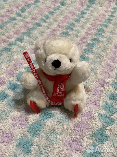 Игрушки мягкие заяц и мишка кока кола